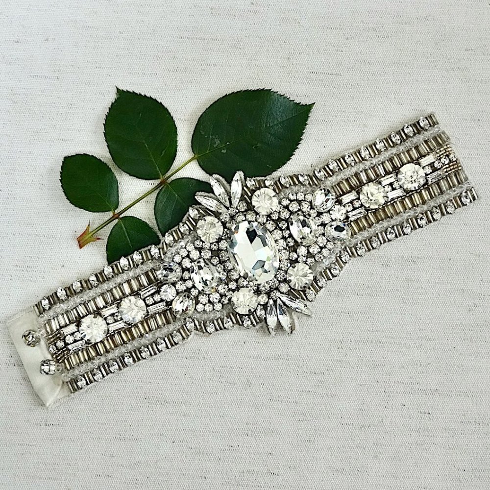 designer bracelet, crystal, statement bracelet